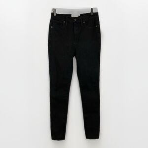 Madewell Jeans Women’s 28T Black Denim 10" High Rise Skinny Tall Gothic Casual